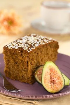 Fig cake Stock Photos