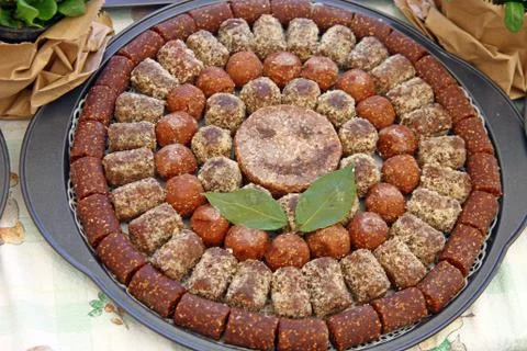 The fig cake Stock Photos