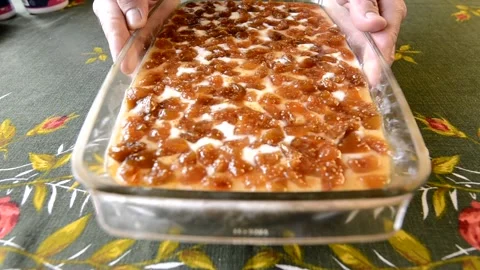 Fig cake on the table 動画素材 147909573