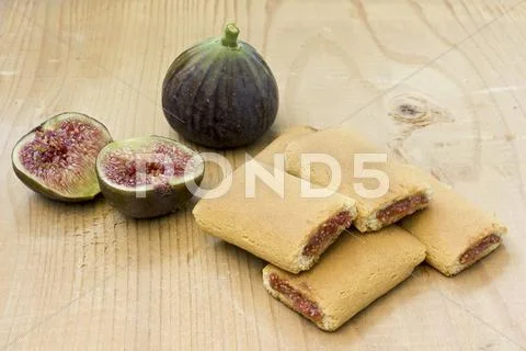 Fig dessert cookies Stock Photos