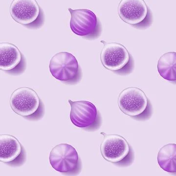 Fig fruits pattern background Stock Illustration