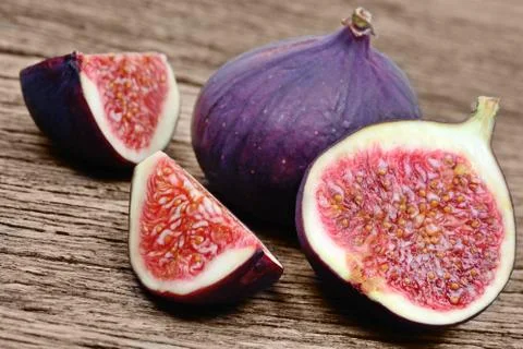Fig fruits on table Stock Photos