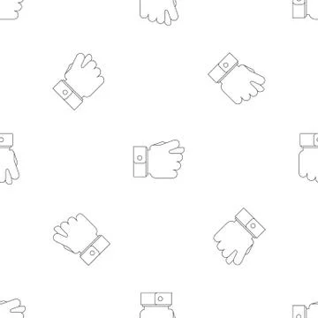 Fig gesture pattern seamless Illustrazione stock