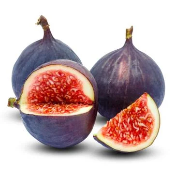 Fig isolated on white background. Clipping path Stock Photos