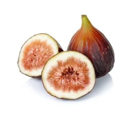 Fig isolated on the white background Stock Photos