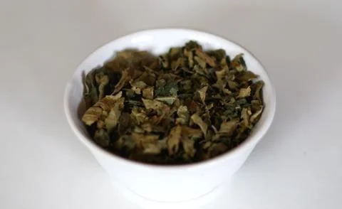 Fig leaf tea Stock Photos