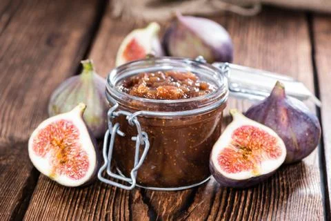 Fig marmalade Stock Photos