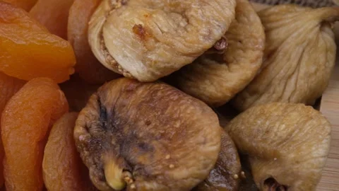 Fig nuts close up Stock Footage 246905891