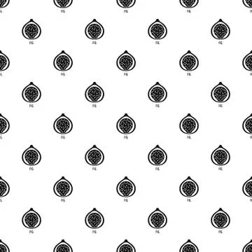 Fig pattern seamless vector Illustrazione stock