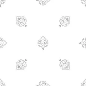Fig pattern seamless vector 스톡 일러스트