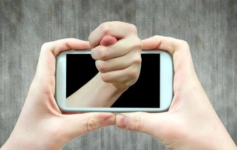 Fig screen smartphone Foto stock