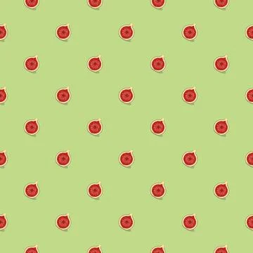 Fig seamless pattern. Vegan organic eco fruit background. vector illustration イラスト素材