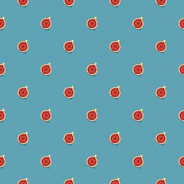 Fig seamless pattern. Vegan organic eco fruit background. vector illustration Illustrazione stock