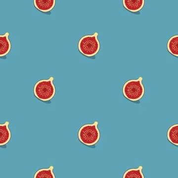 Fig seamless pattern. Vegan organic eco fruit background. vector illustration 스톡 일러스트