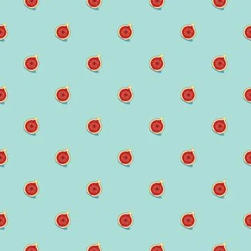 Fig seamless pattern. Vegan organic eco fruit background. vector illustration 스톡 일러스트