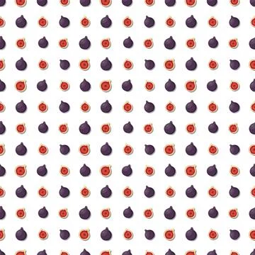 Fig seamless pattern. Vegan organic eco fruit background. vector illustration Stock Illustration
