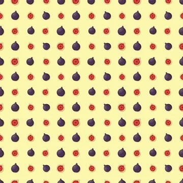 Fig seamless pattern. Vegan organic eco fruit background. vector illustration Illustrazione stock