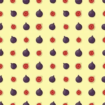 Fig seamless pattern. Vegan organic eco fruit background. vector illustration 스톡 일러스트