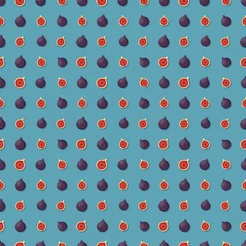 Fig seamless pattern. Vegan organic eco fruit background. vector illustration 스톡 일러스트
