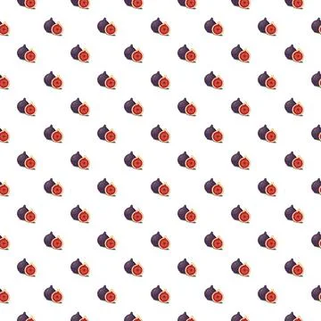 Fig seamless pattern. Vegan organic eco fruit background. vector illustration Illustrazione stock
