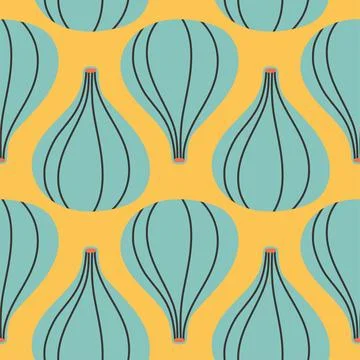Fig summer pattern on yellow background. Simple seamless pattern with figs Stock Illustration