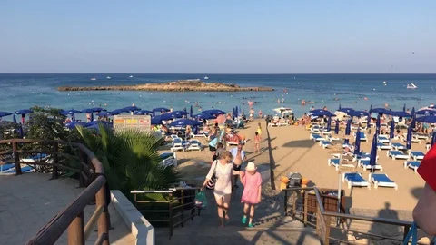 Fig Tree Beach, Cyprus Stock-Footage 121669347