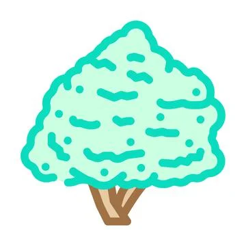 Fig tree jungle amazon color icon vector illustration Stock Illustration