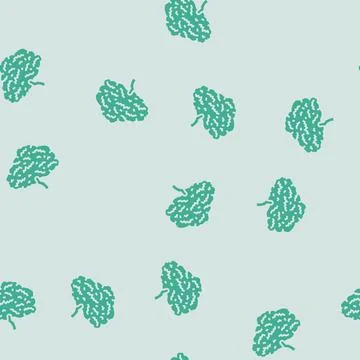 Fig tree jungle amazon glyph seamless pattern Illustrazione stock