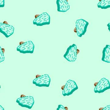 Fig tree jungle amazon isometric icon seamless pattern 스톡 일러스트
