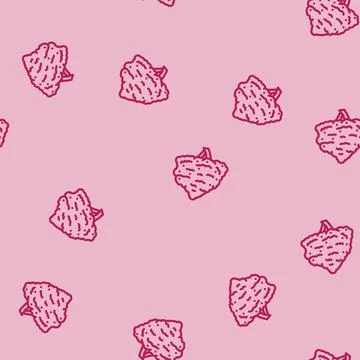 Fig tree jungle amazon line vector seamless pattern 스톡 일러스트