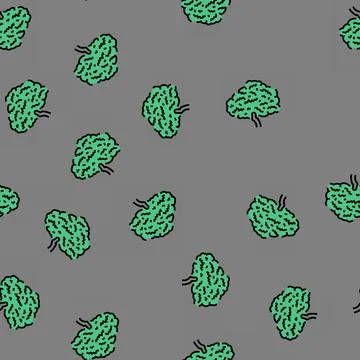 Fig tree jungle amazon vector seamless pattern Illustrazione stock