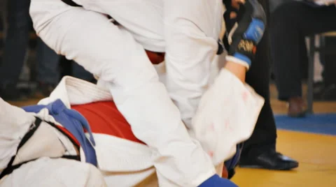 Fight Armlock Slow Motion Win 1 Stock Footage 47347572