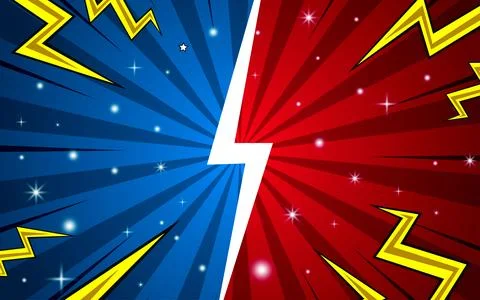 Fight background comic style design. Vector illustration Stock Illustration