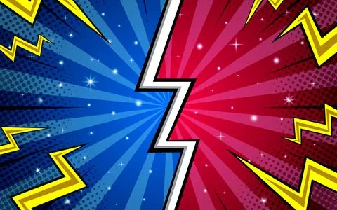 Fight background comic style design. Vector illustration Illustrazione stock