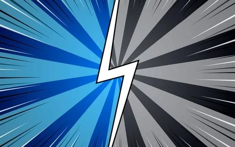 Fight background in flat comic style design with halftones. Vector illustrati Illustrazione stock