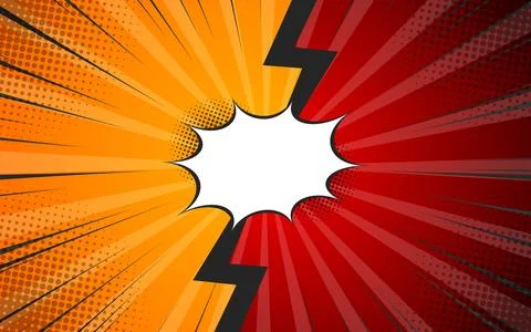 Fight backgrounds comics style design. Vector illustration. Stock Illustration