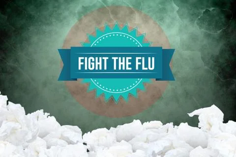 Fight the flu design イラスト素材
