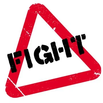 Fight rubber stamp Stock Illustration
