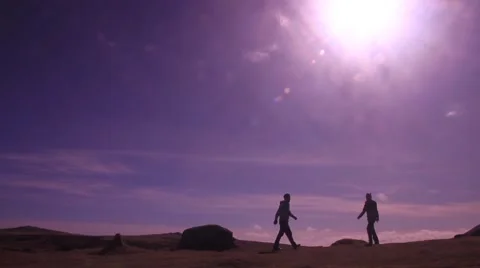 Fight silhouette 動画素材 47878212