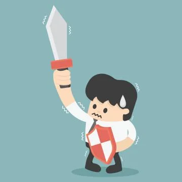 Fight until death Stock Illustration