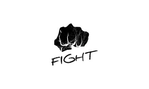 Fight vector logo image Stock Illustration