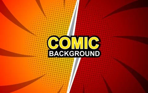 Fight versus cartoon comic background. Comic book colorful competition post.. Stock-Illustration