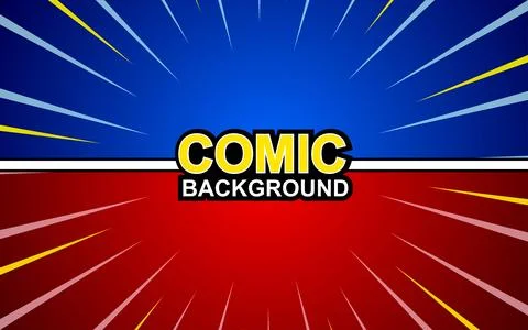 Fight versus cartoon comic background. Comic book colorful competition post.. Stock-Illustration
