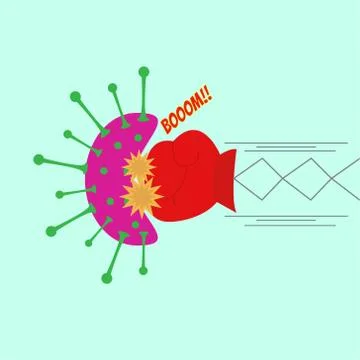 Fight virus Stock Illustration