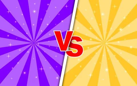 Fight vs comic background with radial effect. Stock Illustration