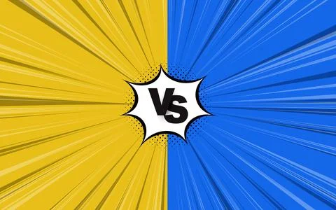 Fight vs comic background with radial effect. イラスト素材