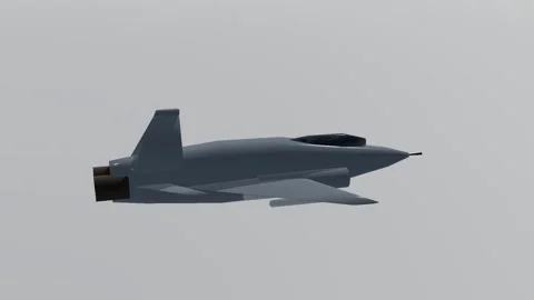 Fighter aircraft 3d loop white background 3D animation seamless loop 스톡 동영상 341848575