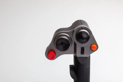 A Fighter aircraft control column Game Controller Stock Photos