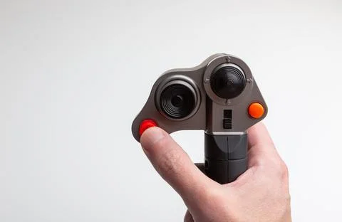 A Fighter aircraft control column Game Controller Stock Photos