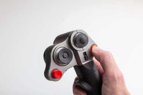 A Fighter aircraft control column Game Controller Stock Photos